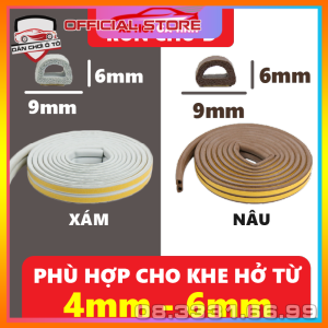 Ron Chống Va Đập Gioăng Cửa Gỗ Nẹp Khung Cửa Chống Côn Trùng DOORJA