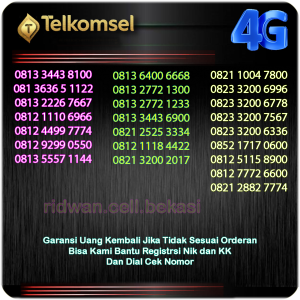Telkomsel Kartu Prabayar Nomor Perdana Cantik Simpati 5G LTE SIM32
