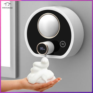 HKStorage Hộp Đựng Xà Phòng Tự Động Mới Hộp Đựng Xà Phòng Cảm Biến Gắn Tường Hộp Đựng Xà Phòng Bọt Hồng Ngoại Thông Minh Có Đèn Ngủ Cho Phòng Tắm