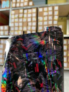 STIKER MOTIF KARBON FORGED HOLOGRAM NYALA PELANGI TERBARU/ MOTOR/HELM/KNALPOT/VARIASI HOLOGRAM