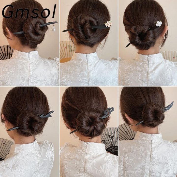 Trâm Cài Tóc Bằng Gỗ Mun Thiết Kế Giản Dị Hiện Đại Dành Cho Nữ | Lazada.vn