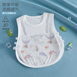 Summer a Ice-silk-like cool modal baby vest sleeveless anti-cold belly band for infants