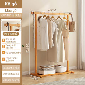 BMZAR Giá treo quần áo  bằng gỗ đặc dày 12m chịu tải trọng lớn bán trực tiếp từ nhà máy