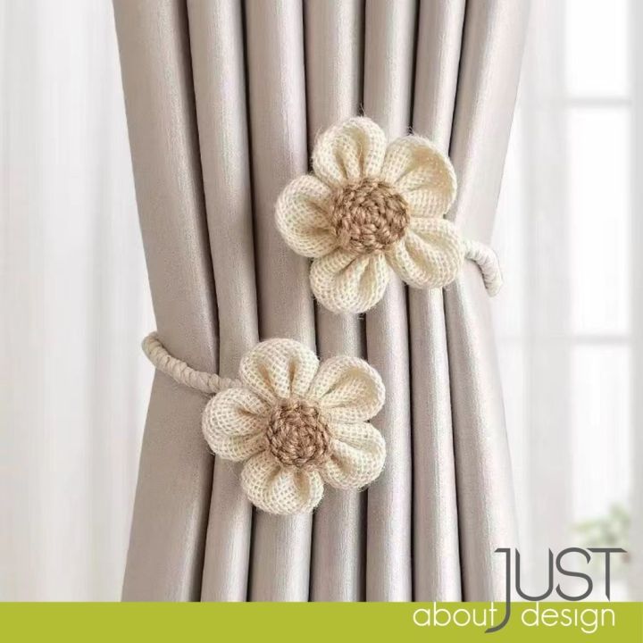 Pengikat Langsir Bunga Daisy Bendable Curtain Tieback Langsir Pengepit Langsir Curtain Belt