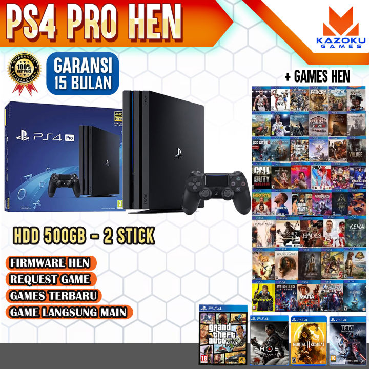 PS PRO SLIM FAT PS4 PRO FW FULL GAME 4K FULL GAME Lazada
