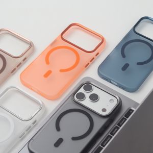 Metal Lens Matte Frosted Translucent For Case For iPhone 17 16 15 Pro Max Wireless Charging Slim Hard PC Cover