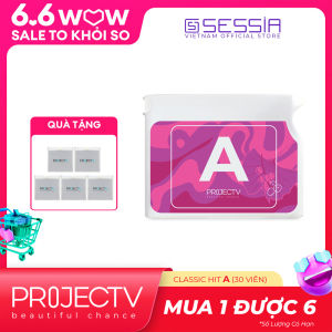 PROJECT V Classic Hit - Thực Phẩm Sức Khỏe A - Bảo vệ tế bào - Hộp 30 Viên nang - Xuất xứ Pháp Hàng Chính Hãng