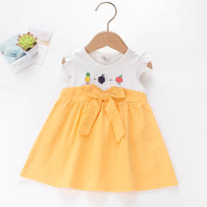 Bayi - 2 Tahun - Dress Anak Rao Lee | Baju Anak Perempuan Kualitas Import Dres Baby Lengan Pendek Gaun Kensi Set Premium Korea Style kiosbalitafawa