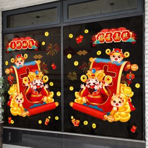 Tết 2024-Decal dán trang trí tết 60x90cm ( hít tĩnh điện ) nhiều mẫu QT10