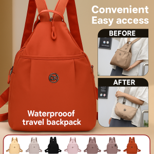 Lightweight Backpack Easy Access Travel Backpack Large Capacity Adjustable Shoulder Strap Waterproof