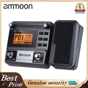 MOOER GE100 Guitar Multi-effects Processor Effect Pedal with Loop Recording(180 Seconds) Tuning Tap Tempo Rhythm Setting Scale & Chord Lesson Functions