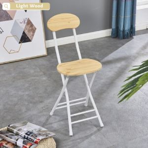 Foldable Chair Metal Frame Folding Chair Kerusi Lipat Kitchen Stools Outdoor Stools Dining Chairs 折叠椅餐椅