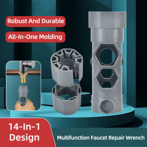 Wrench 14-in-1 Tap and Basin Thickened Nylon Anti-Slip | Plumbing Tool for HDB Kitchen Sink | Multifunctional Tap Installer