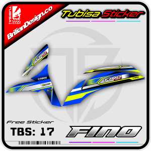 Sticker Striping Fino 125 - Stiker Striping Variasi Yamaha Fino 125. TBS.17