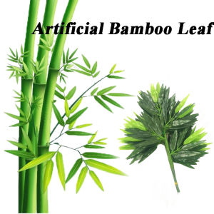 1/5/10 Cây Lá Tre Nhân Tạo Bằng Nhựa 44Cm Đồ Dùng Trang Trí Màu Xanh Lá Cây Cho Văn Phòng