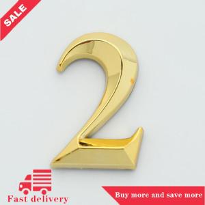 [COD]Flash Delivery 1pc Height 5cm Golden Home Sticker Address Door Label Gold Modern House Number