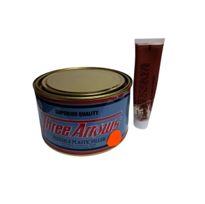 Three Arrows สีโป้วรถยนต์ สีโป้วแดง สามศร เนื้อละเอียด สีโป๊วรถยนต์ สีโป๊ะเหล็ก ใช้งานง่าย ยึดเกาะผิวงานได้ดี สีโป๊ะรถยนต์ ขนาด 1 กก.