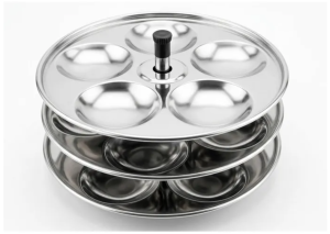 Mini Idli Plates STAINLESS STEEL- 4 Plate 20 MINI IDLY