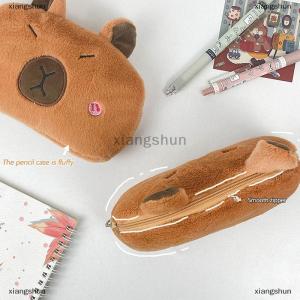 [COD] xiangshun Capibara Plush Pencil Case Cartoon Capybara Large Capacity Pen Pouch Stationery Storage Bag Cosmetic Bag