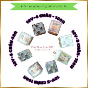 Rờ le loại 4 chân 5 chân nguồn 12 vôn 24 vôn