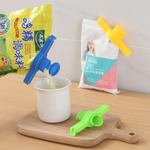 Dụng Cụ Kẹp Miệng Túi Có Nút Rót Tiện Lợi Chống Rơi Đỗ Thức Ăn Thực Phẩm