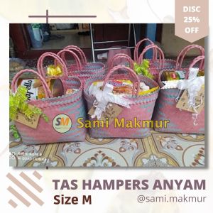 Tas Anyam Plastik LURIK SEDANG / Tanggung