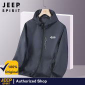 Jeep Spirit Hiking jaket kalis air lelaki Camping Running Sun-perlindungan Windbreaker cepat kering jaket luar Coat