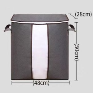 Large Capacity Foldable Organizer Stackable Storage Bag For Clothes Blanket Sweater Pillow AT