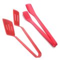 Silicone Kitchen Tongs Spatula Tongs Set with Stainless Steel Core for BBQ Clamp, Flipping Fish, Fried Steak Clamp. 
