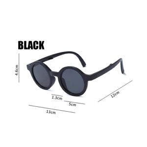 Kid Sunglasses Foldable Baby Kids Fashion Sunglasses Round Children Sun Glasses for Boys Girls Goggles Student Portable Eyewear