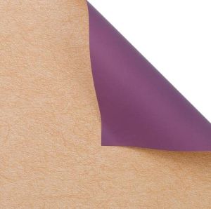 20 LEMBAR Flower Wrapping Paper Bi Color Kraft Cellophane Kertas Buket Motif VINTAGE Bunga Florist 6055