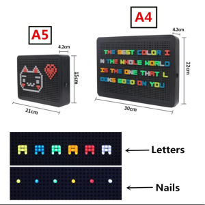 DIY Letter Light Box Glow 6 Colors USB Battery Powered LED Light Box Party Message Board Wedding Birthday Gift Christmas Decoration