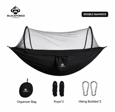 Blackpongo Duyan automatic quick-opening hammock with mosquito net outdoor double nylon camping picnic anti-mosquito hammock
