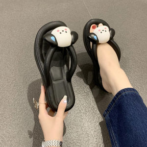 LHSunday NEW รองเท้าแตะหูหนีบส้นหนา ตกแต่งตัวการ์ตูนน้องหมา น่ารักสดใส ดีเทลแบบใหม่แบบสับ เอาใจวัยรุ่นสุดๆ มี 4 สี แมทซ์ได้ทุกโอกาส ลุคไหนใส่ก็ปัง สั่งเลยย