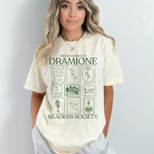 [Local Stock] HBESTY  Dramione Cotton T-Shirt Book Club Shirt Readers Society Shirt Manacled Morally Grey Tee Dark Academia Enemies To Lovers Tops