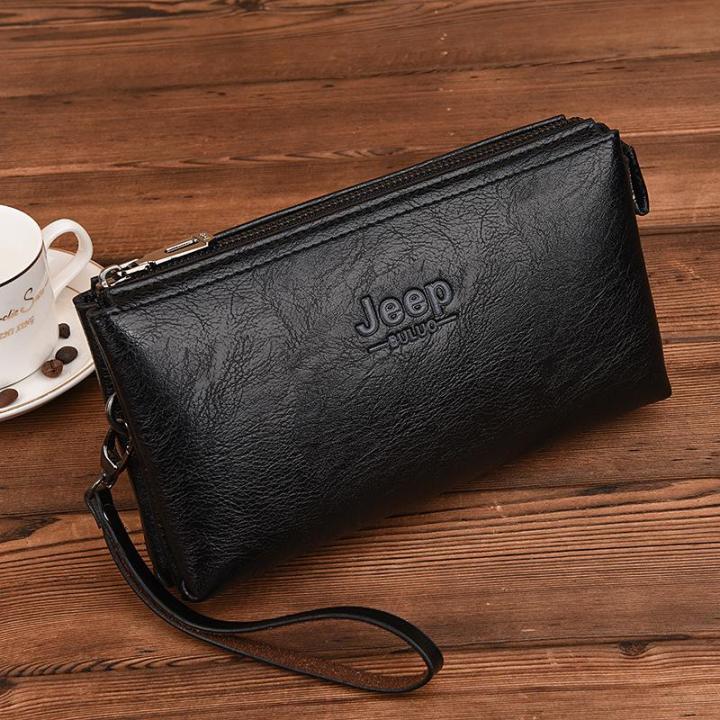 Hot Sale】JEEP BULUO Men Wallets New Casual Wallet Men Purse