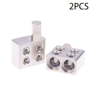 🔥🔥🔥fenglin 1 Pair Car Audio Splitter Wire Power Supply Terminal Audio Amplifier Dual 1 0 Gauge To 1 0 Gauge Amp Input Reducers Discharge