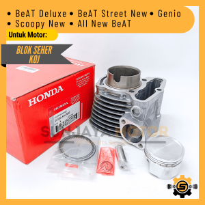 Block Boring Silinder Kualitas Original Honda K0J Blok Seher Beat Deluxe Beat Street Scoopy New Genio All New Beat Ori AHM