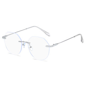 แว่นกรองแสงสีฟ้า สายตาสั้น สายตายาวไร้กรอบ เลนส์มัลติโค้ด ออกแดดเปลี่ยนสี ดีไซน์เรียบหรู สำหรับผู้ที่ต้องการความสะดวกสบาย