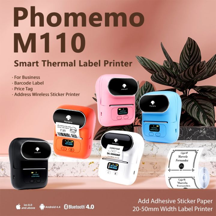 Phomemo M110 Bluetooth Label Maker Machine for iPhone & Android Phones ...