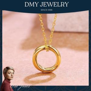 DMY Jewelry Rantai Leher Emas 916/Rantai Leher Viral/Necklace Women/Gold 916 Original Malaysia/Simple Circle Necklace/Kpop Merch/Rantai Leher Perempuan Korean Style/Rantai Leher Emas 916 Original/Emas 916 Original Lelong/Indian Jewellery Set
