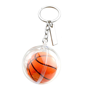 Sport Inspired Acrylic Basketball Keychain Large Fashion Accessory With High Impact Design For Active Lifestyle Followers