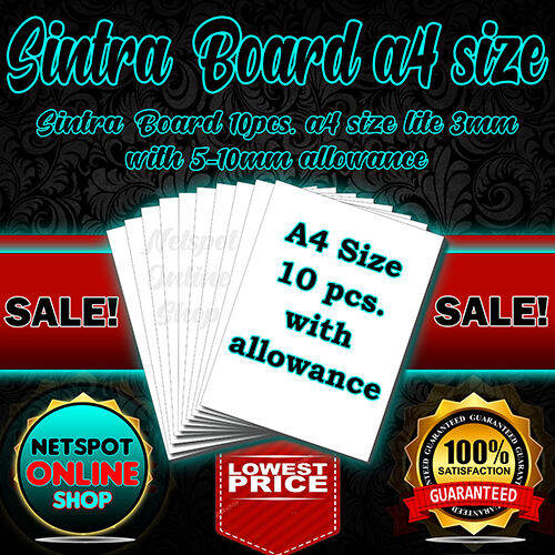 Sintra Board A4 Size White 3mm (10pcs.) | Lazada PH