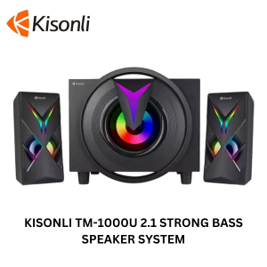 KISONLI 2.1 STRONG BASS HOUSE SPEAKER SYSTEM 4 INCH MID RANGE PROFESSIONAL SPEAKER BLUETOOTH WIRELESS AUX TM-1000U