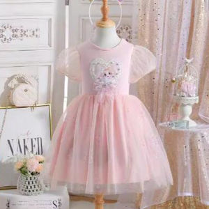 Girls Dress New Frozen Dress Princess Skirt Children Cotton Sequins Dress Kids Girl Fashion Clothing