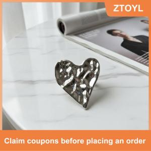 【ZTOYL】 Vàng Bạc Tone Tối Giản Trâm Không Thường Xuyên Gấp Pin Phụ Nữ Đồ Trang Sức Cho Tất Cả Các Trận đấu Và Đảng Dress