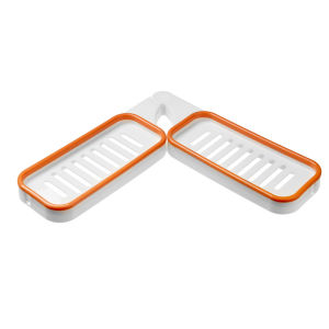 Fypo ชั้นวางของเข้ามุมห้องน้ำแบบพับได้อ่างล้างจานติดผนังชั้นเก็บของระบายน้ำชั้นจัดระเบียบในห้องน้ำอ่างล้างหน้าแบบปรับได้