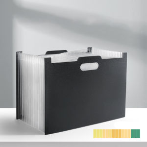 A4/Long File Organizer Expanding Paper Folders with 13 Pocket Letter Size Document Organizer 23X33CM