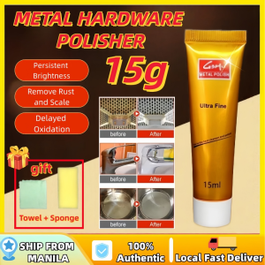 15g Metal Polish Paste Rust Stain Remover for Your Bags Wallets Belt Buckles and Other Metals Surfaces