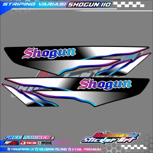 STRIPING VARIASI SUZUKI SHOGUN 110 / STICKER LIST MOTOR SUZUKI SHOGUN 110